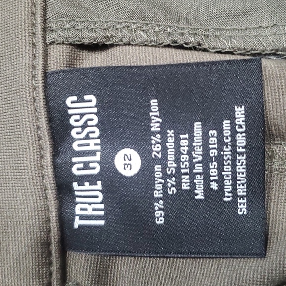 NWOT TRUE CLASSIC Staple Commuter Pant Green INSEAM 32 - Picture 3 of 5